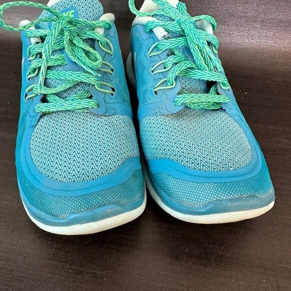 Nike Free 5.0 Womens size 6.5 blue green running gym walking shoes - Picture 4 of 10